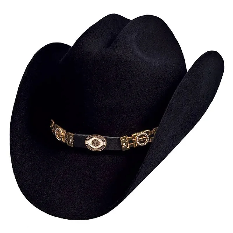 Leather cowboy hats for men with rugged, distressed finishes for a tough style -Bullhide El Adivino - (8X) Wool Felt Cowboy Hat