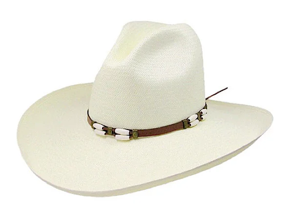 Cowboy hats for men with reinforced crowns for lasting durability and comfort -Resistol Cisco Old West Style Straw Cowboy Hat