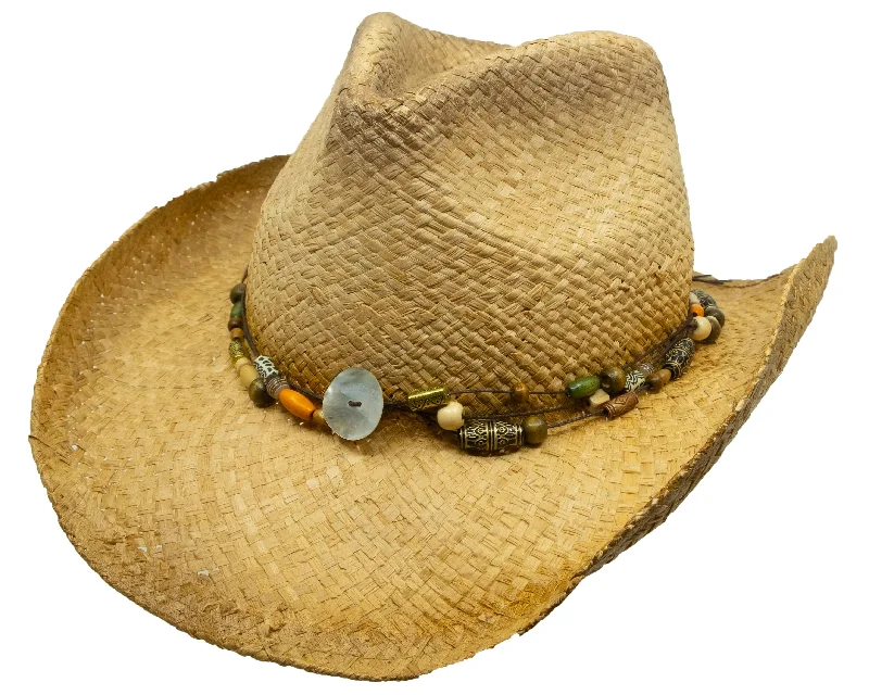 Stylish straw bucket hat for men with relaxed fit and fashionable appeal -Sassafras Straw Hat