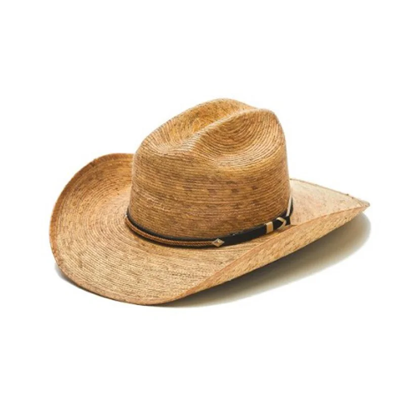 Natural straw hat for men with subtle design and summer-ready appeal -Palm Leaf Hat