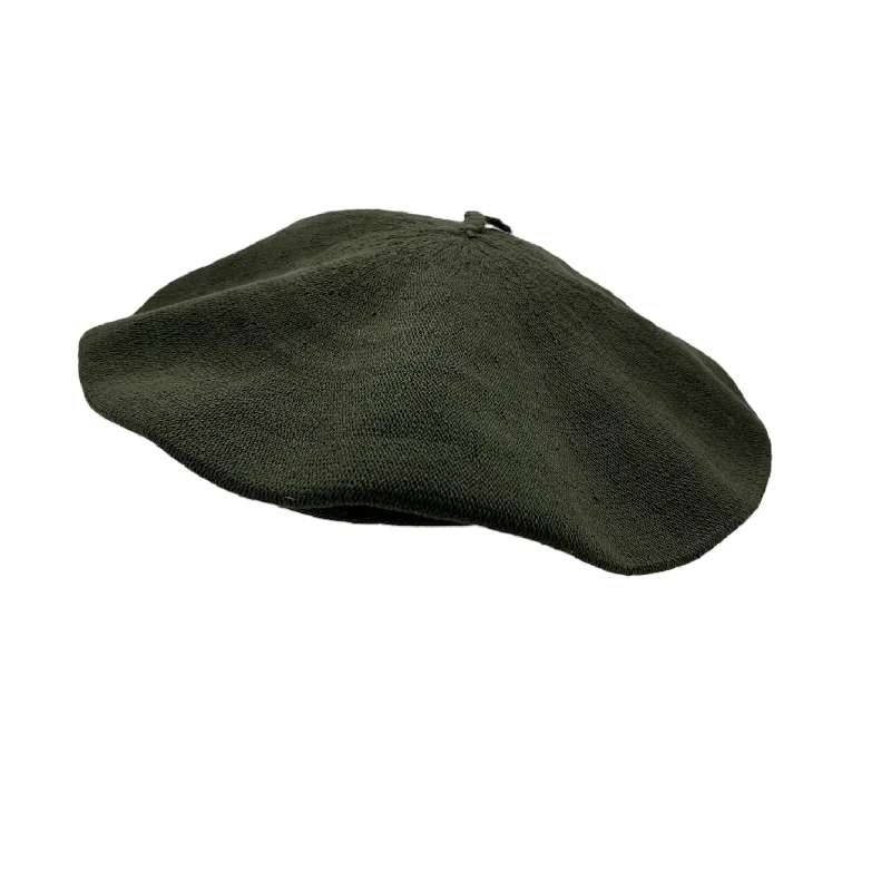 Warm wool felt hat for chilly evenings -Gaucho Beret - Cotton Green