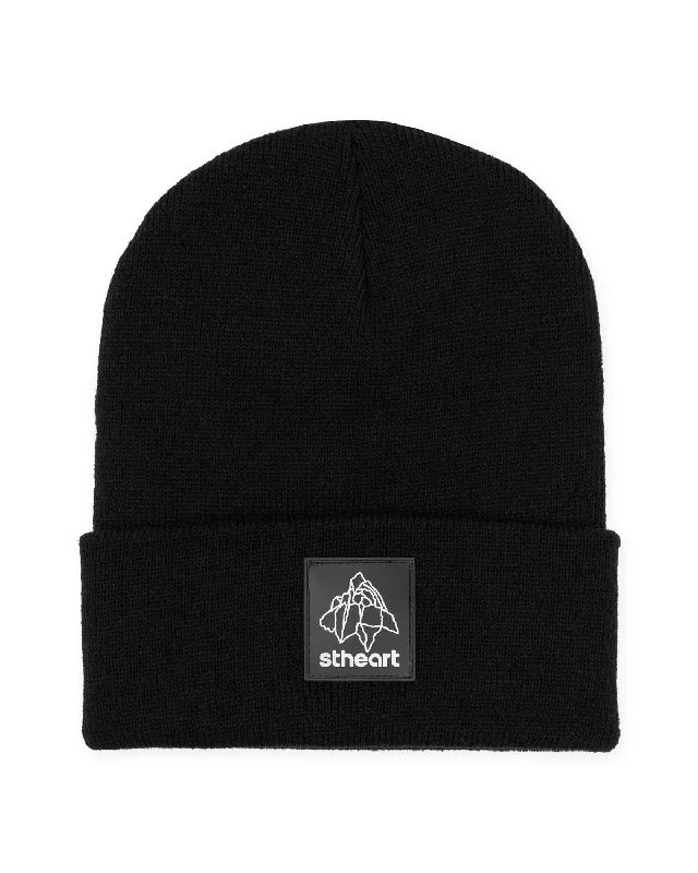 Stylish snapback cap for urban street style -Rock Logo Beanie | Black