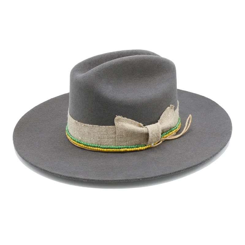 Stylish felt hat with modern brim curve -Westside Connection