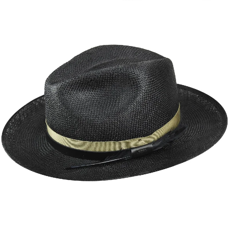 Modern fedora hats for women with sleek, minimalist bands for contemporary style -Bailey Braylon Litestraw® Straw Fedora