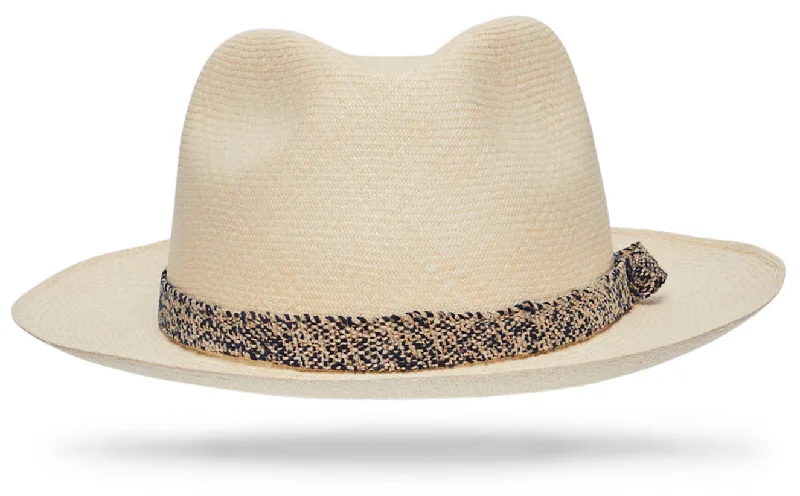 Classic straw sun hat for men with a relaxed fit for summer outdoor activities -Cetara