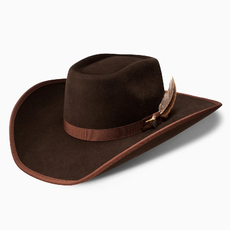 Lightweight felt hat for easy portability -Holt Jr. - Tuff Hedeman Youth Cowboy Hat