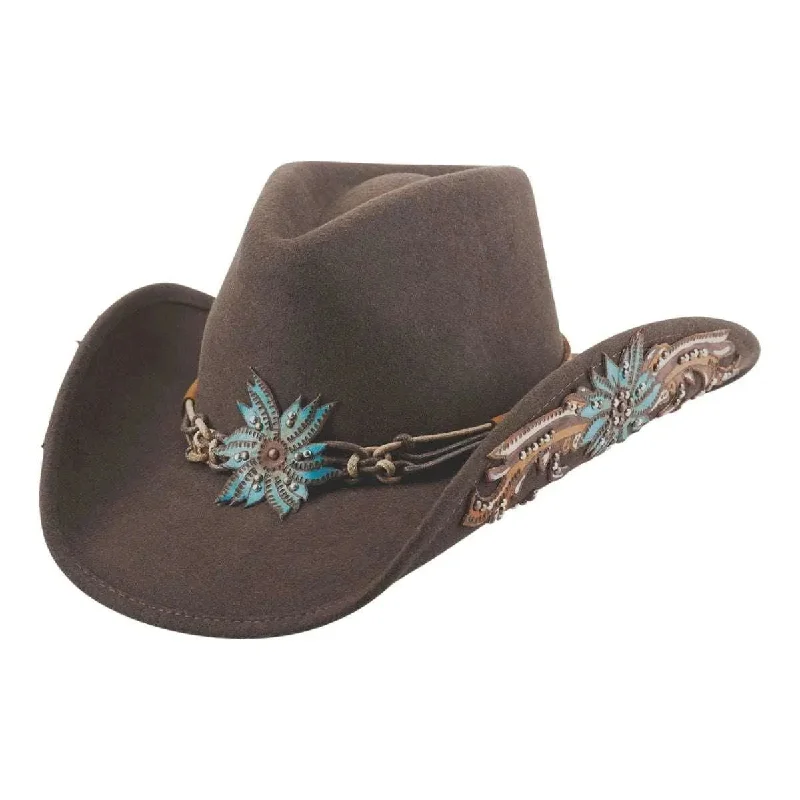 Unique cowboy hats for women with rhinestone accents for a sparkling western look -Bullhide Ain't It Different? - Wool Cowgirl Hat