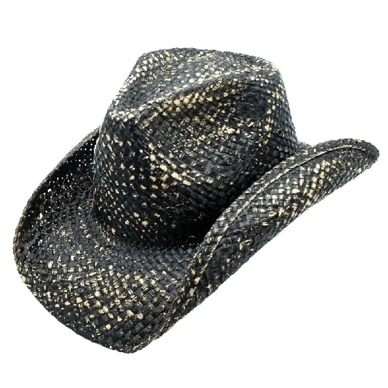 Classic cowboy hats with leather straps for women for a western-inspired, rugged look -Peter Grimm Dalton - Straw Cowboy Hat