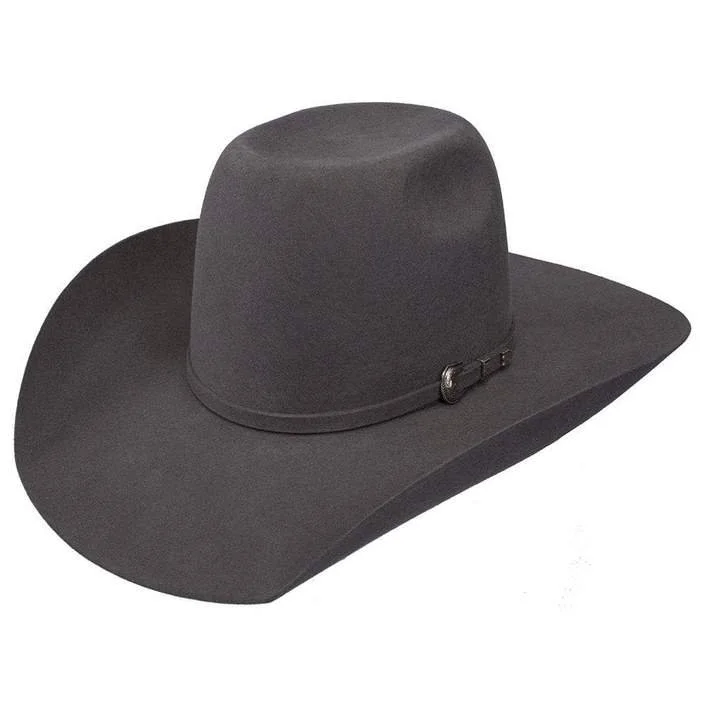 Soft felt hat with plush wool feel -Resistol Boy's Pay Window Jr. Grey Felt Cowboy Hat