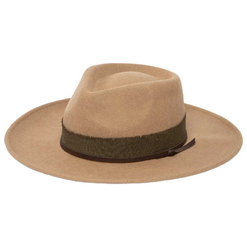 Casual fedora hats for women with soft fabric and relaxed fit -Men's Wool Felt Pinch Crown Fedora by FRYE