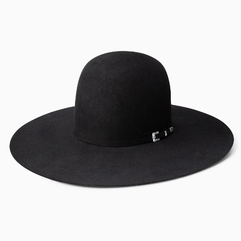 Luxury wool felt hat with soft lining -20X Black Gold 5" Brim Cowboy Hat