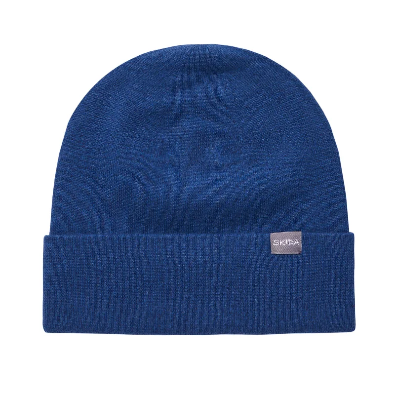 Camouflage cap with adjustable strap back -Blue Jay | Cashmere Wheelock Knit