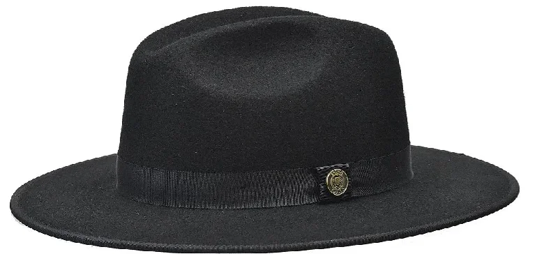 Designer fedora hats for men with smooth felt and leather accents for sophistication -The Monarch