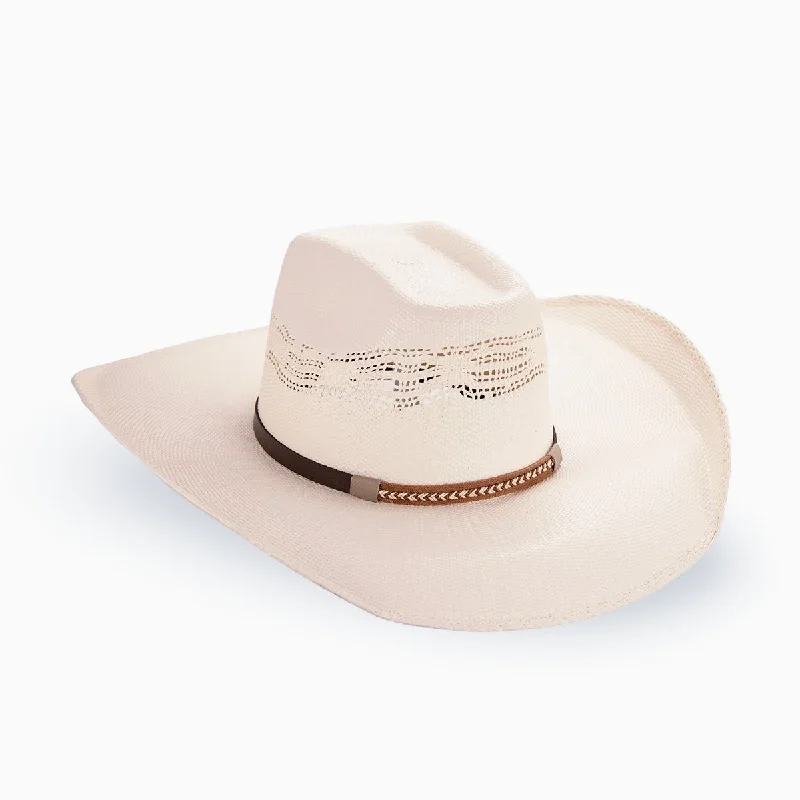 Fashion-forward cowboy hats for women with statement feathers and gemstones for added flair -Bangora Rodeo Cross