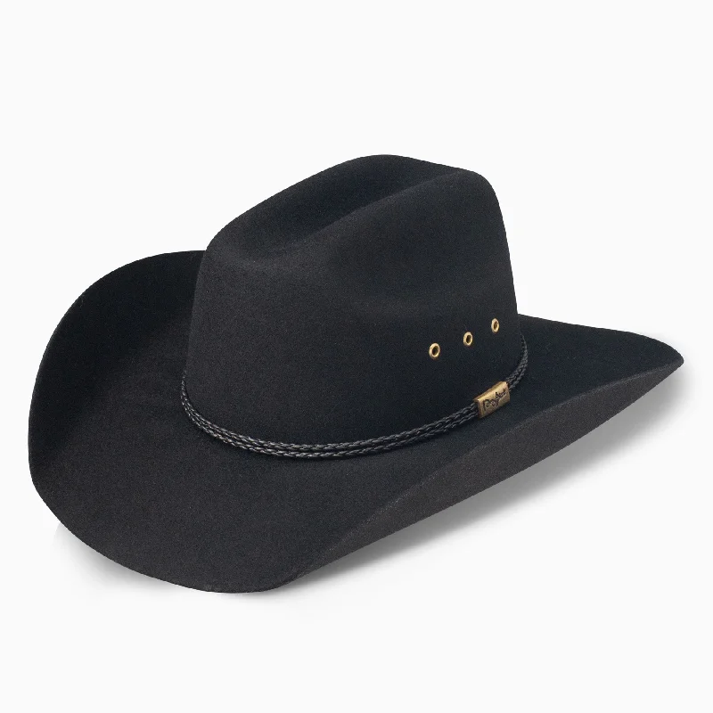 Breathable felt hat with airy wool weave -Hill Country Jr. Youth Wool Felt Cowboy Hat