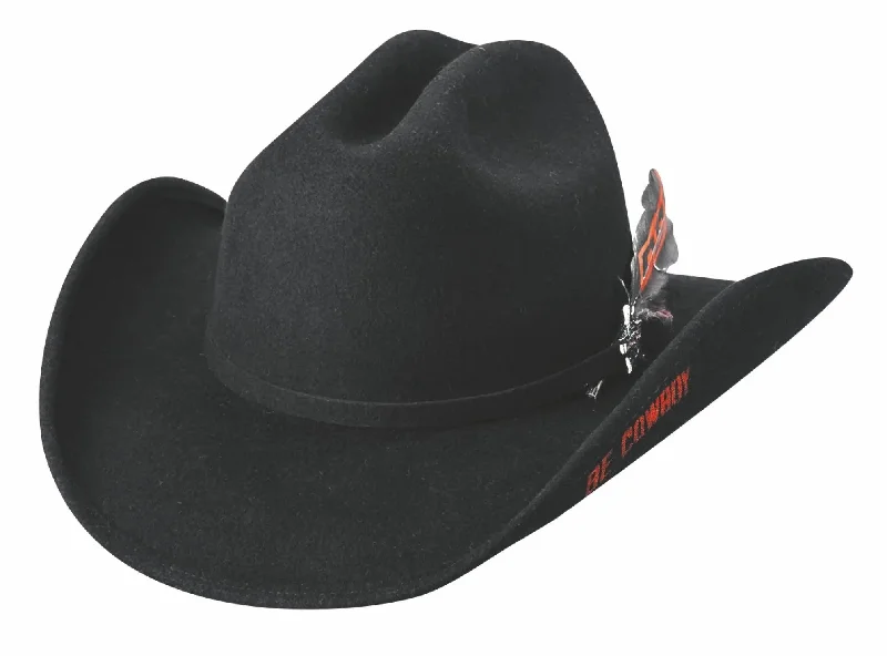 Lightweight cowboy hats for women with breathable materials for hot weather wear -Bullhide Try Hard - Wool Felt Cowboy Hat