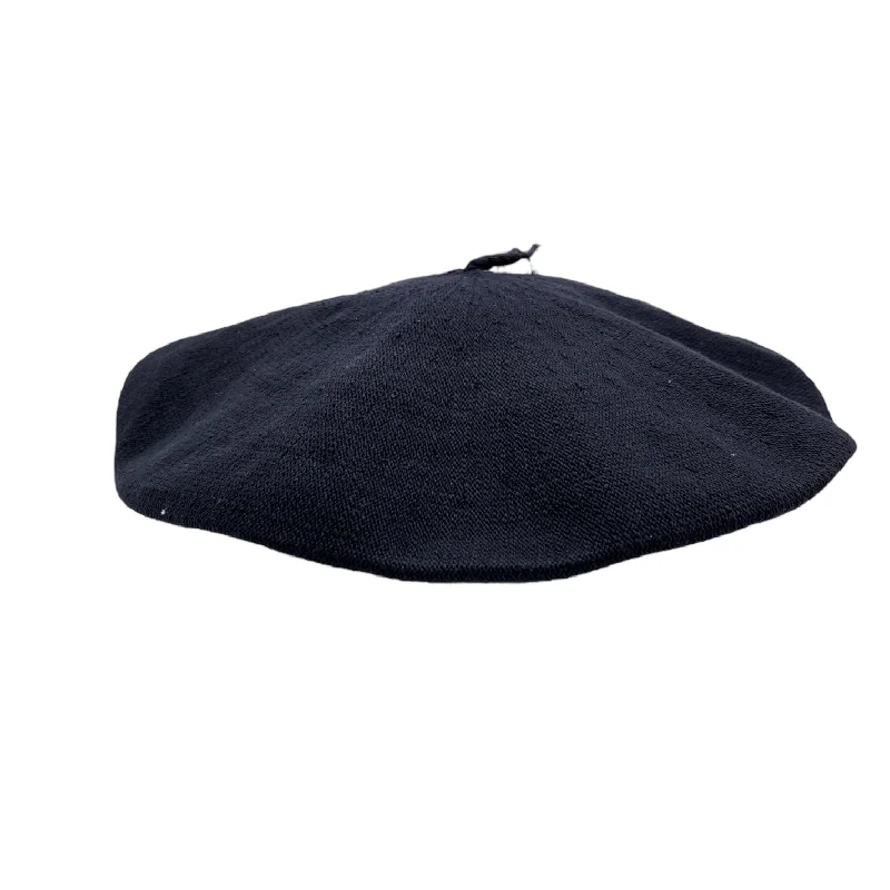 Durable wool felt hat for outdoor durability -Gaucho Beret - Cotton Navy