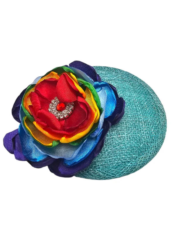 Waterproof felt hat for rainy season protection -Small Fascinator Headband (Tonka)