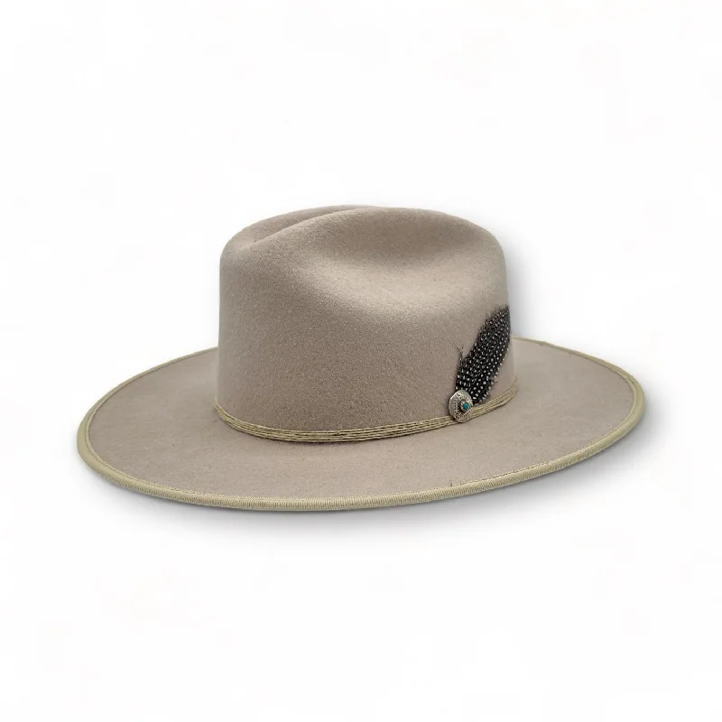 Affordable felt hat for stylish budget wear -Great White