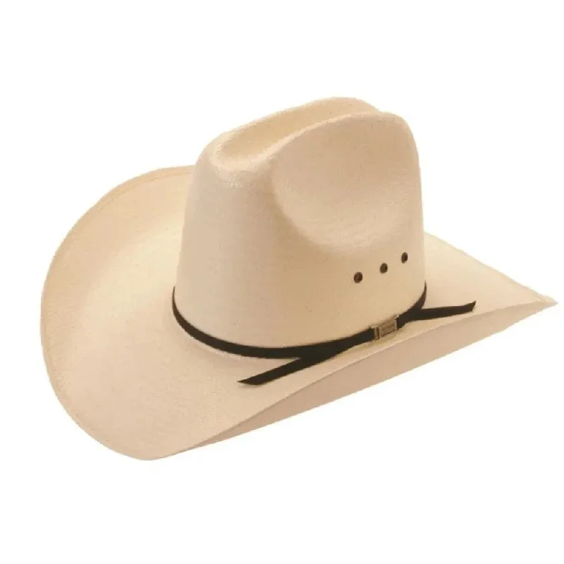 Authentic cowboy hats with metal buckles for men with rugged western flair -Silverado Winner- Toyo Straw Hat