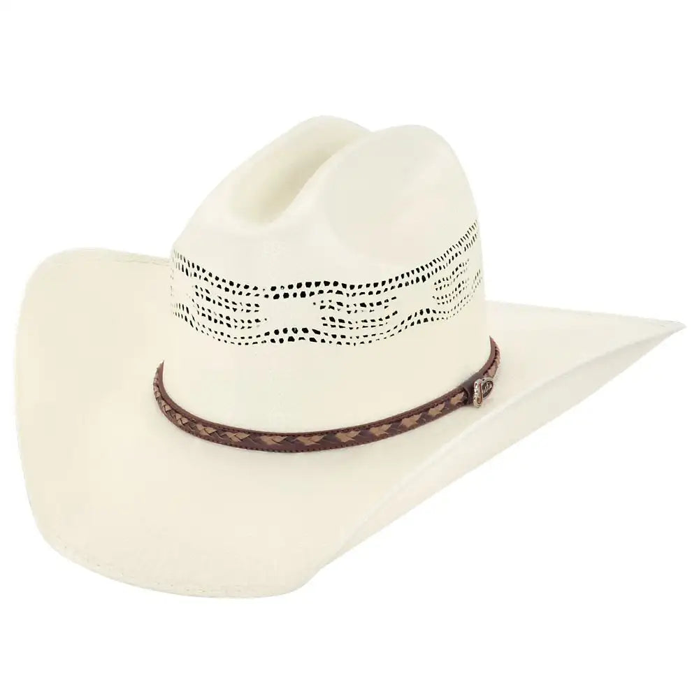 Traditional cowboy hats for women with wide brims and smooth felt for a classic look -Justin Bryson - (20X) Straw Cowboy Hat