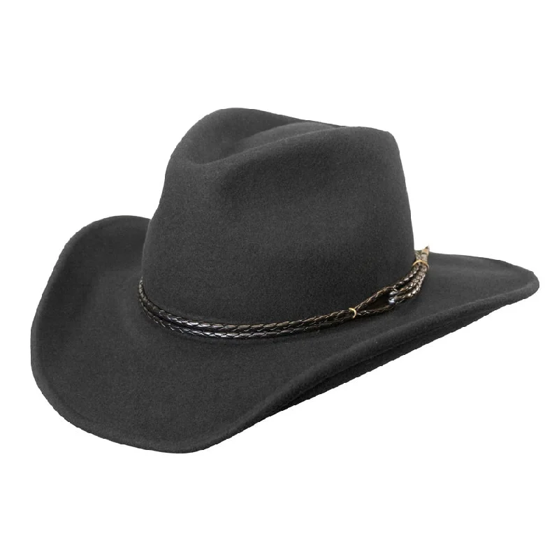 Fashionable straw cowboy hats for women with colorful ribbons for a playful vibe -Outlaw Western Shapeable Cowboy Hat