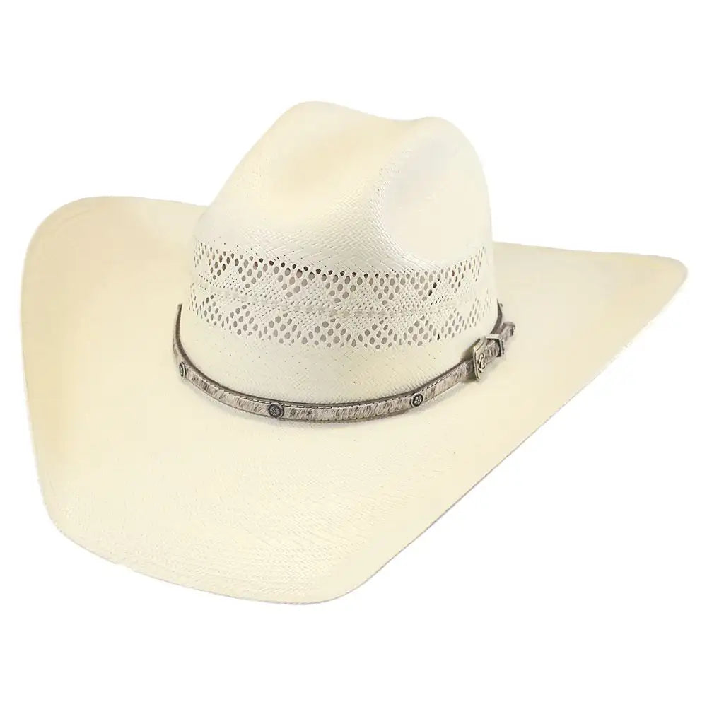 Fashionable straw cowboy hats for women with colorful ribbons for a playful vibe -Larry Mahan's Palomino - Straw Cowboy Hat