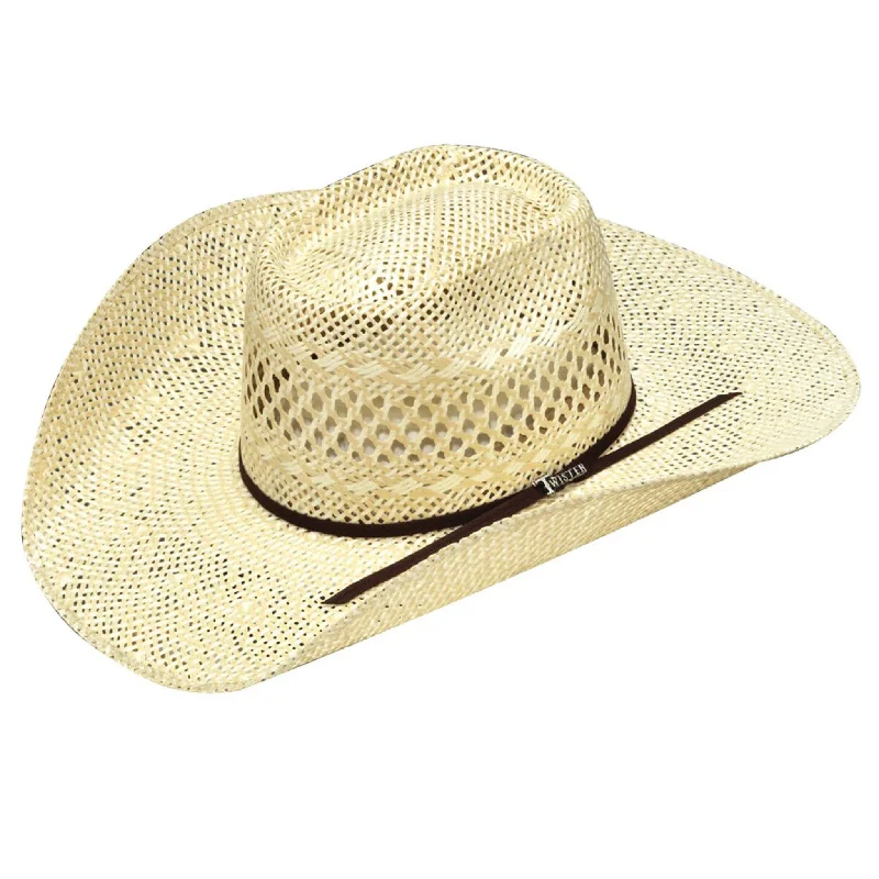 Fun straw hat for kids with vibrant patterns and playful accents -Twister Twisted Weave Hat