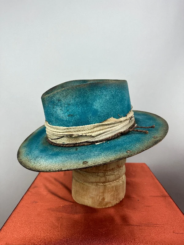 Fedora hats for men with textured finishes for a modern and dynamic look -Hard Times VIII