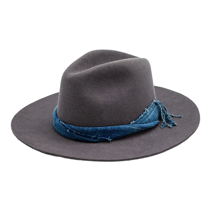 Handcrafted felt hat with natural wool tones -8 Rivers