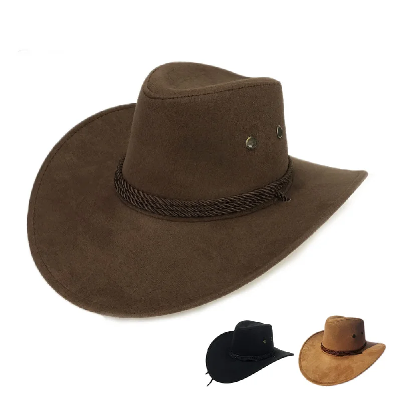 Lightweight cowboy hats for women with breathable materials for hot weather wear -Blackburn Suede Cowboy Hat