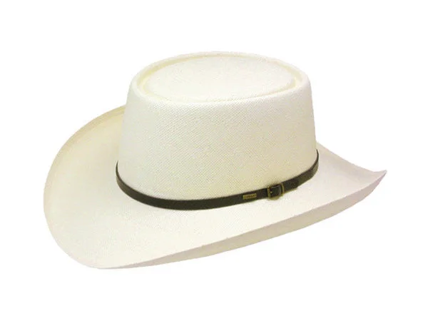 Durable cowboy hats for men with weather-resistant finishes for outdoor wear -Resistol Gambler Straw Mens Hat