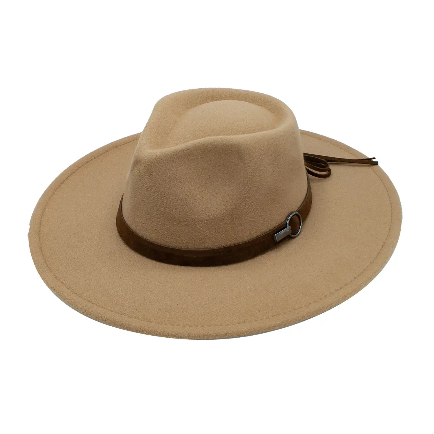 Vintage-inspired straw cowboy hats for men with wide brims and decorative bands -Peter Grimm Preston - Wide Brim Fedora Hat