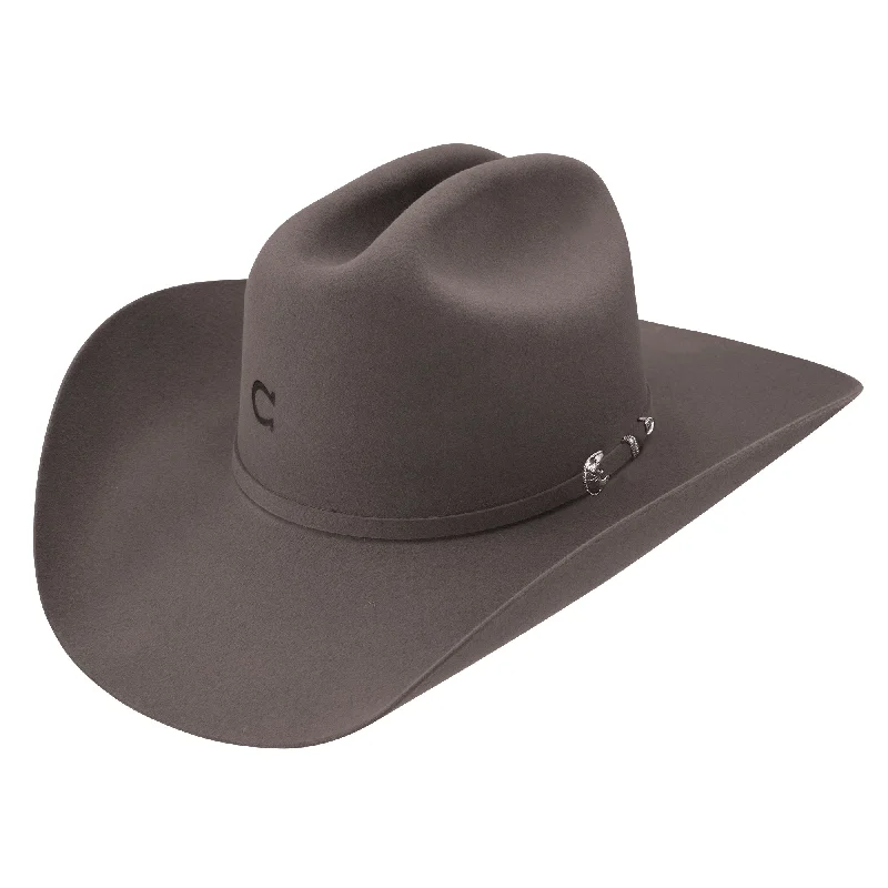 Handmade cowboy hats with custom designs for personalized fashion statements -6x Cash Charcoal Grey Felt Cowboy Hat