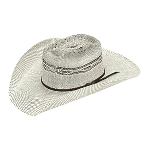 Versatile straw hat for men with narrow brim for casual and formal occasions -Twister Bangora Straw Hat- 4 1/2 Crown