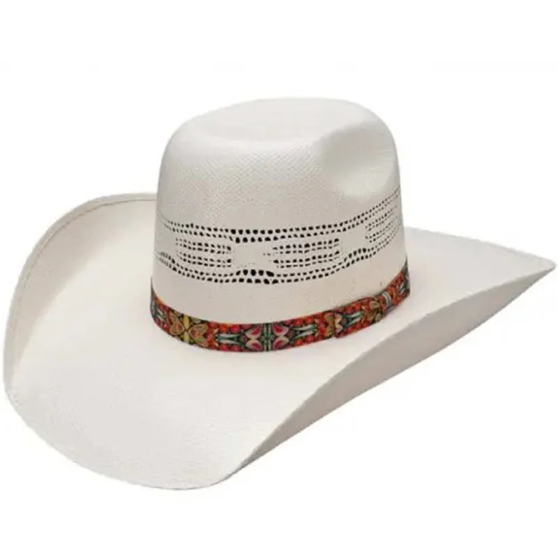 Stylish straw fedora hat for men with a sleek band design -Resistol Kid's Rocker JR Hat