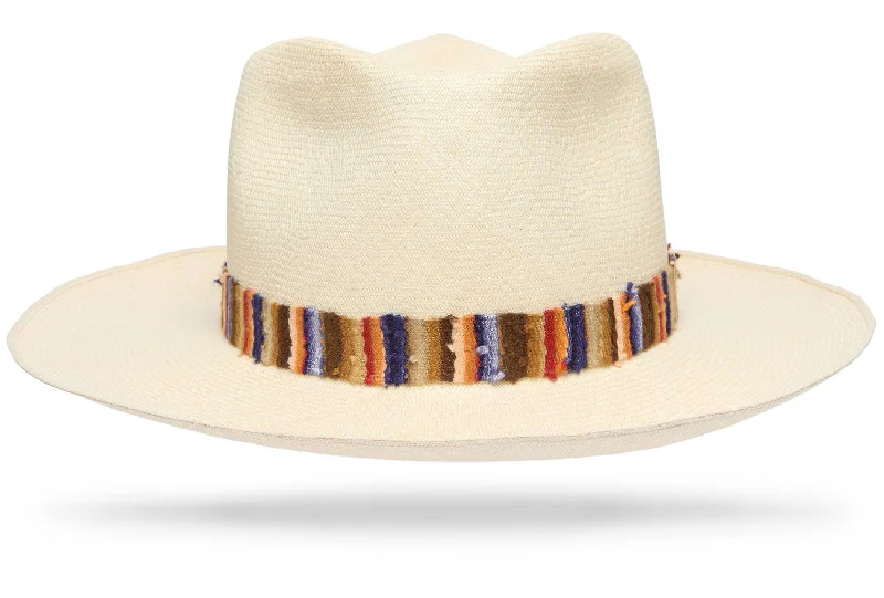 Simple straw fedora for men with traditional styling and lightweight construction -Montecristi Handloom