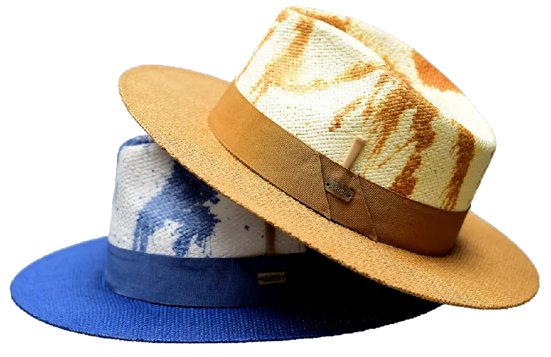 Elegant straw fedora hats for women with intricate band designs for added charm -Lux Collection