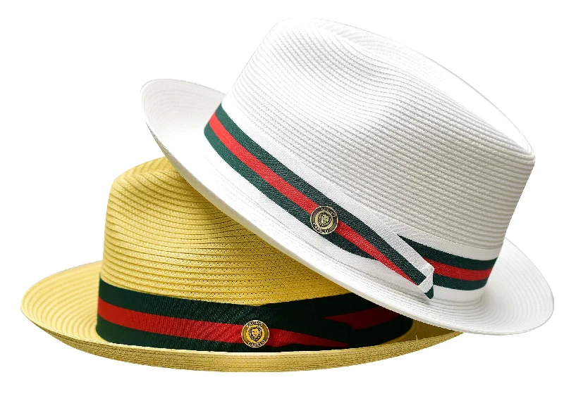 Vintage fedora hats for men with decorative stitching and leather bands for authenticity -Remo Collection