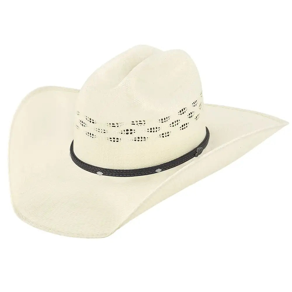 Cowboy hats for men with rough leather bands for a rugged, earthy appeal -Justin Falcon - Straw Cowboy Hat