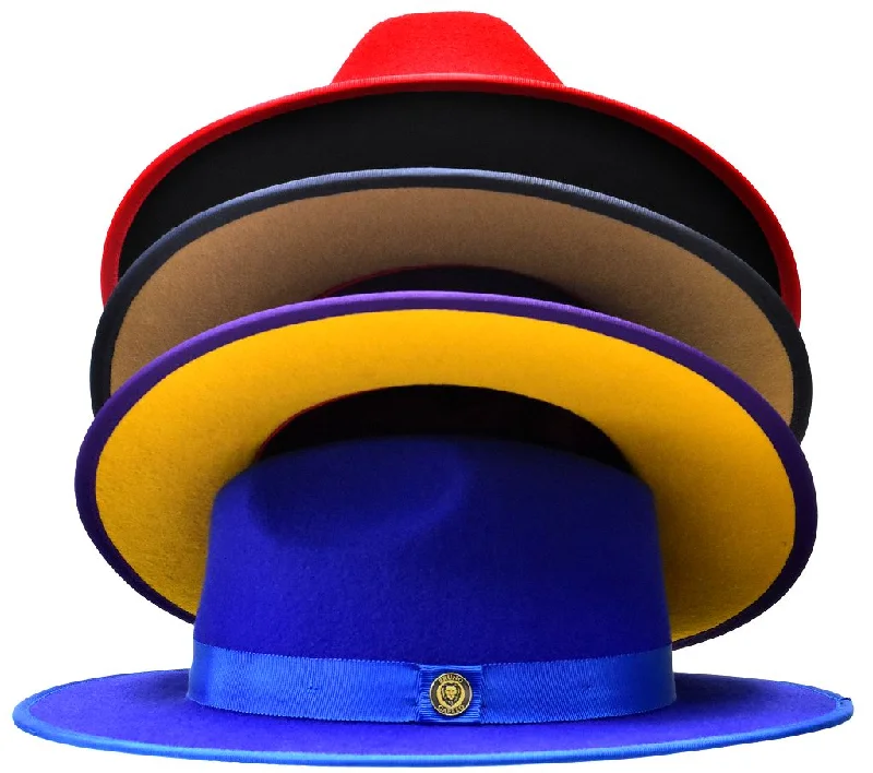 Premium felt fedora hats for men with strong, durable construction for lasting wear -Monarch Collection