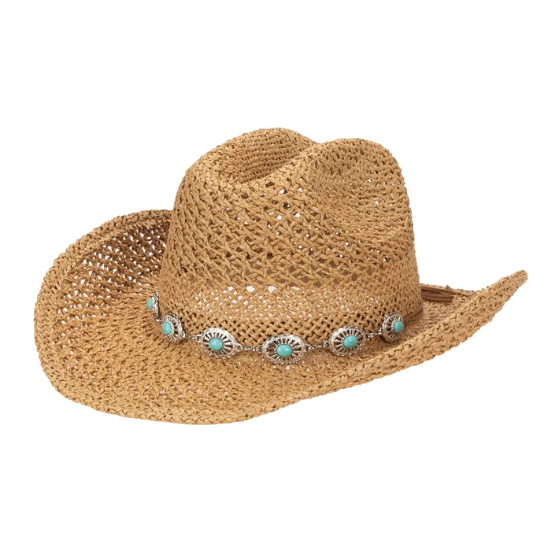 Comfortable felt cowboy hats for women with wide brims for maximum sun protection -Coastal Women's Cattleman's Crease Cowboy