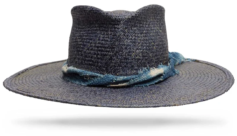 Trendy straw hat for women with geometric accents for modern touch -Palau