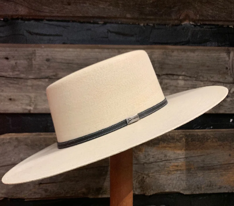 Trendy straw fedora hat for women with a modern, chic look for summer -Atwood Nevada 4" Brim