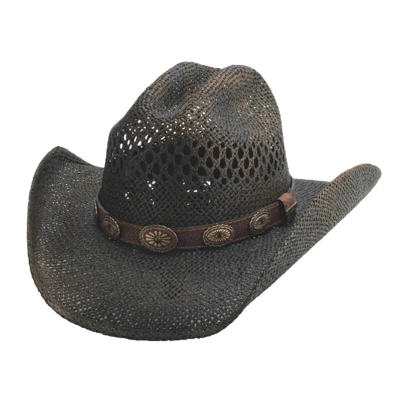 Custom cowboy hats for men with personalized embroidery for a unique, individual design -Bullhide Taste Of Country - Straw Cowboy Hat