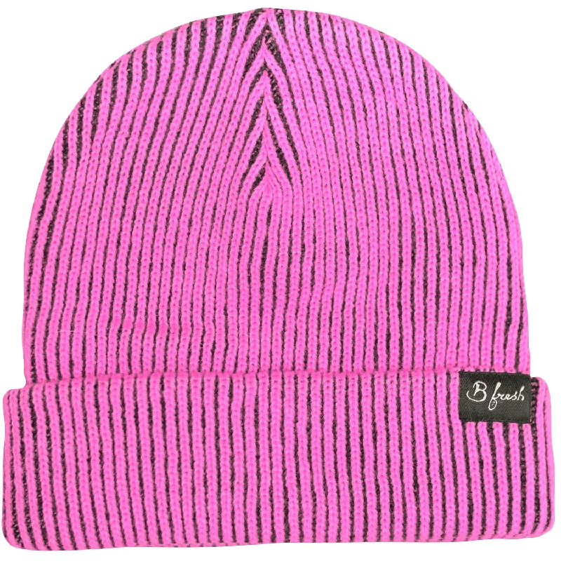 Casual denim cap for laid-back vibes -The Mickey Neon Pink - Beanie