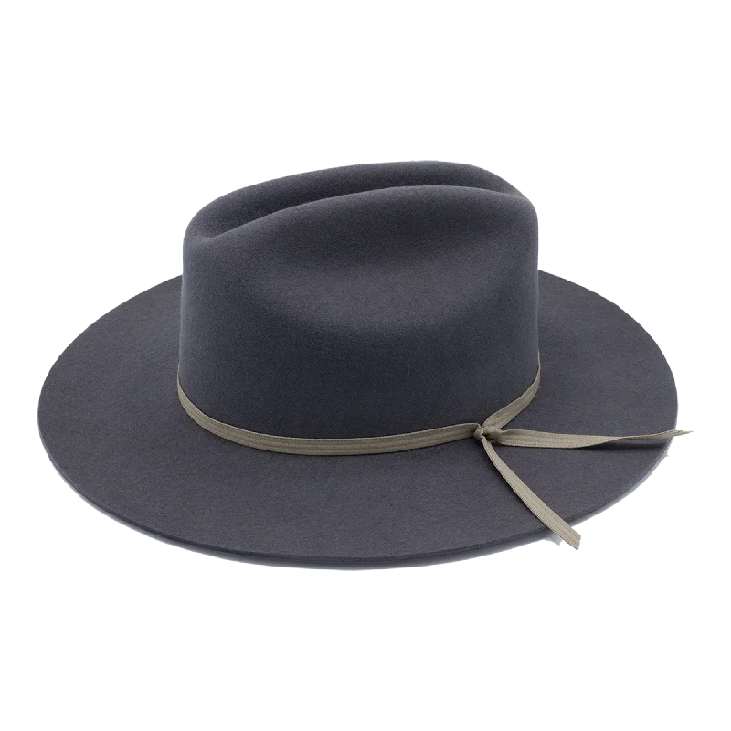 Handmade felt hat with unique artistic flair -Here's Another Classic - Gunmetal