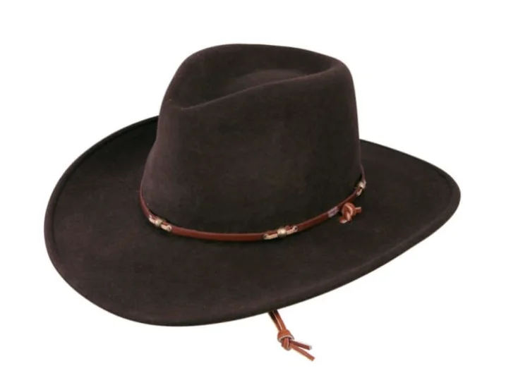 Traditional felt cowboy hats with decorative stitching for men with old-west charm -Stetson Cordova Outdoor Packable Felt Hat