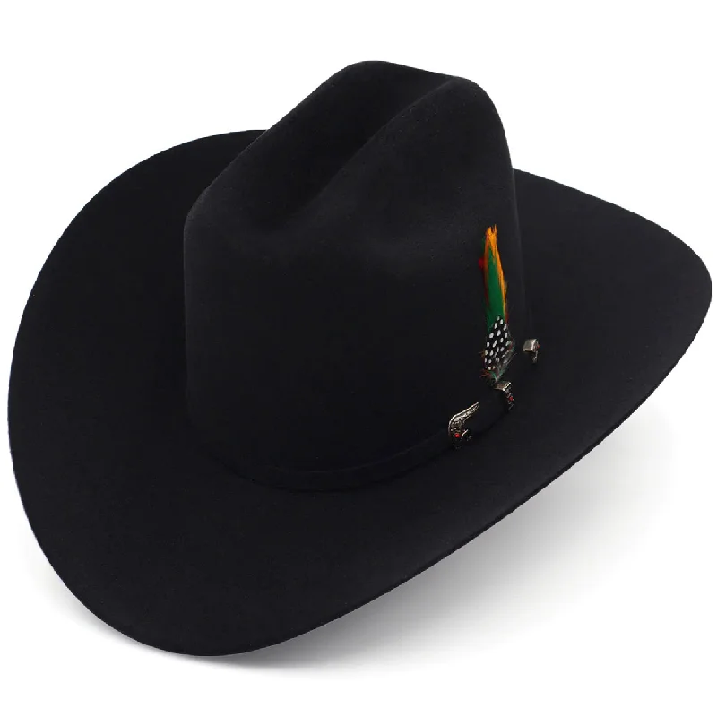 Unique leather cowboy hats with exotic patterns for men with adventurous, bold styles -Rancheron 1000x Cowboy Felt Hat