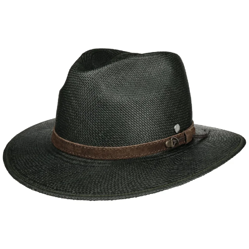 Natural straw hat for women with eco-friendly materials and breathable design -Forest Traveller Panama Hat by Lierys